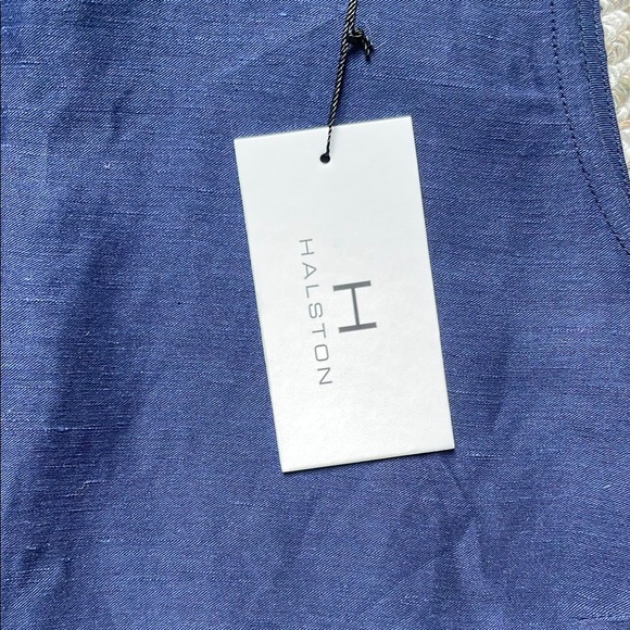 Halston Navy Sleeveless Top - Picture 3 of 4